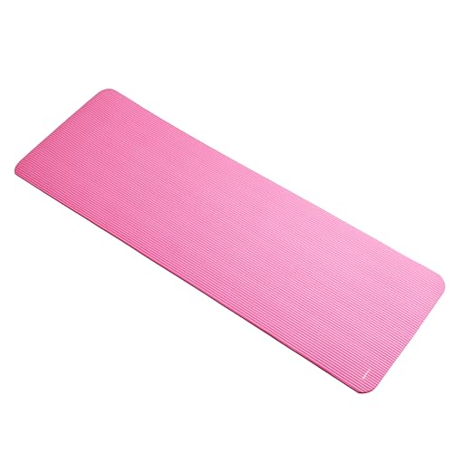 Amazon Basics 1/2 Inch Extra Thick Exercise Yoga Mat with Carrying Strap, Cushioned Support, for Fitness and Gym Workouts