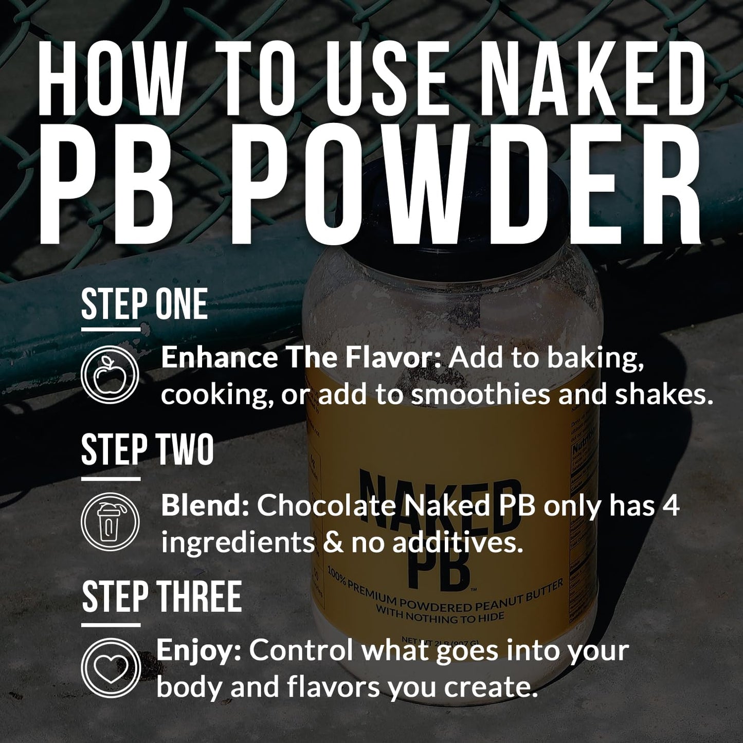 2 LB Powdered Peanut Butter from US Farms – Bulk, Only 1 Ingredient - Roasted Peanuts, Vegan, No Additives, Preservative Free, No Salt, No Sugar - 76 Servings - NAKED PB