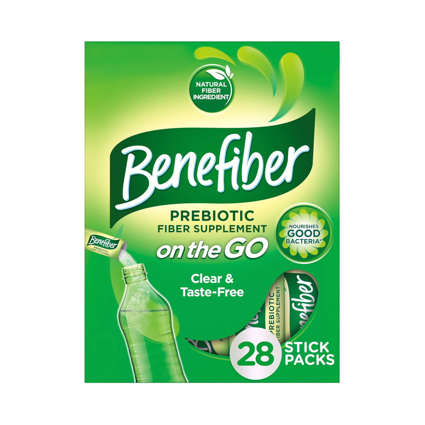 Benefiber Daily Prebiotic Fiber Supplement Powder for Digestive Health, Unflavored - 125 Servings (17.6 Ounces)