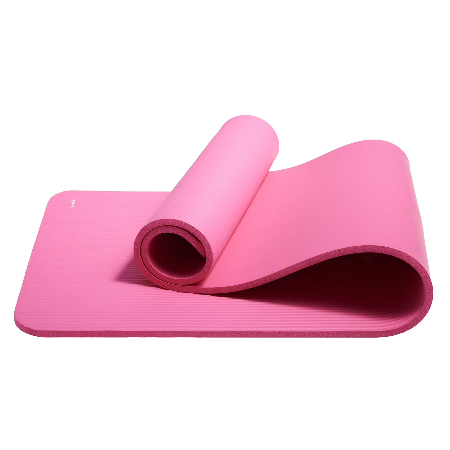 Amazon Basics 1/2 Inch Extra Thick Exercise Yoga Mat with Carrying Strap, Cushioned Support, for Fitness and Gym Workouts