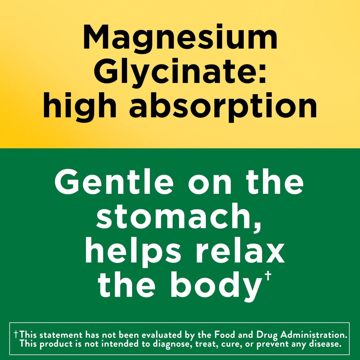 Nature Made Magnesium Glycinate 200 mg per serving, Magnesium Supplement for Muscle, Heart, Nerve and Bone Support, 180 Magnesium Bisglycinate Capsules, 90 Day Supply