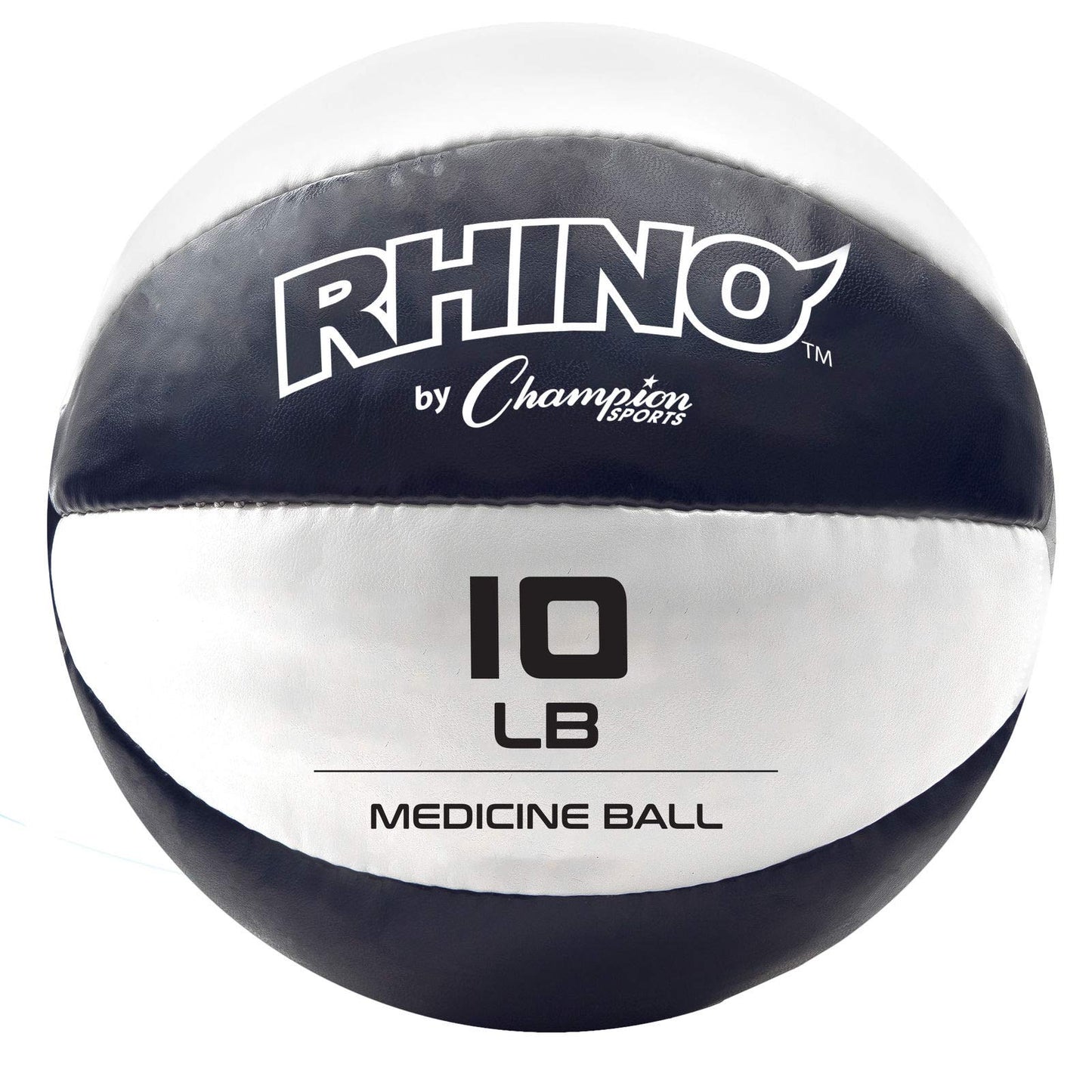 Champion Sports Exercise Medicine Balls, Leather with No-Slip Grip - Weighted Med Ball Set for Weight Training, Stability, Plyometrics, Cross Training, Core Strength - Multiple Styles