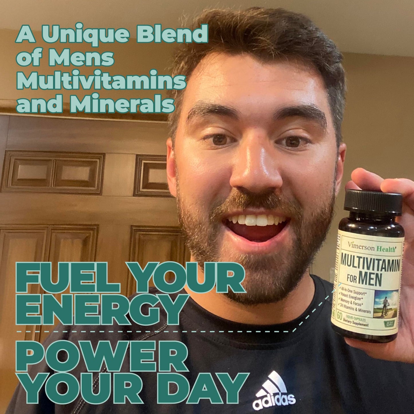 Multivitamin for Men – Essential Mens Multivitamins & Multiminerals Capsules with Vitamin B12, A, D, C, Zinc, Magnesium & More for Total Body Wellness – 20+ Key Nutrients & Vitamins for Men – 60 count