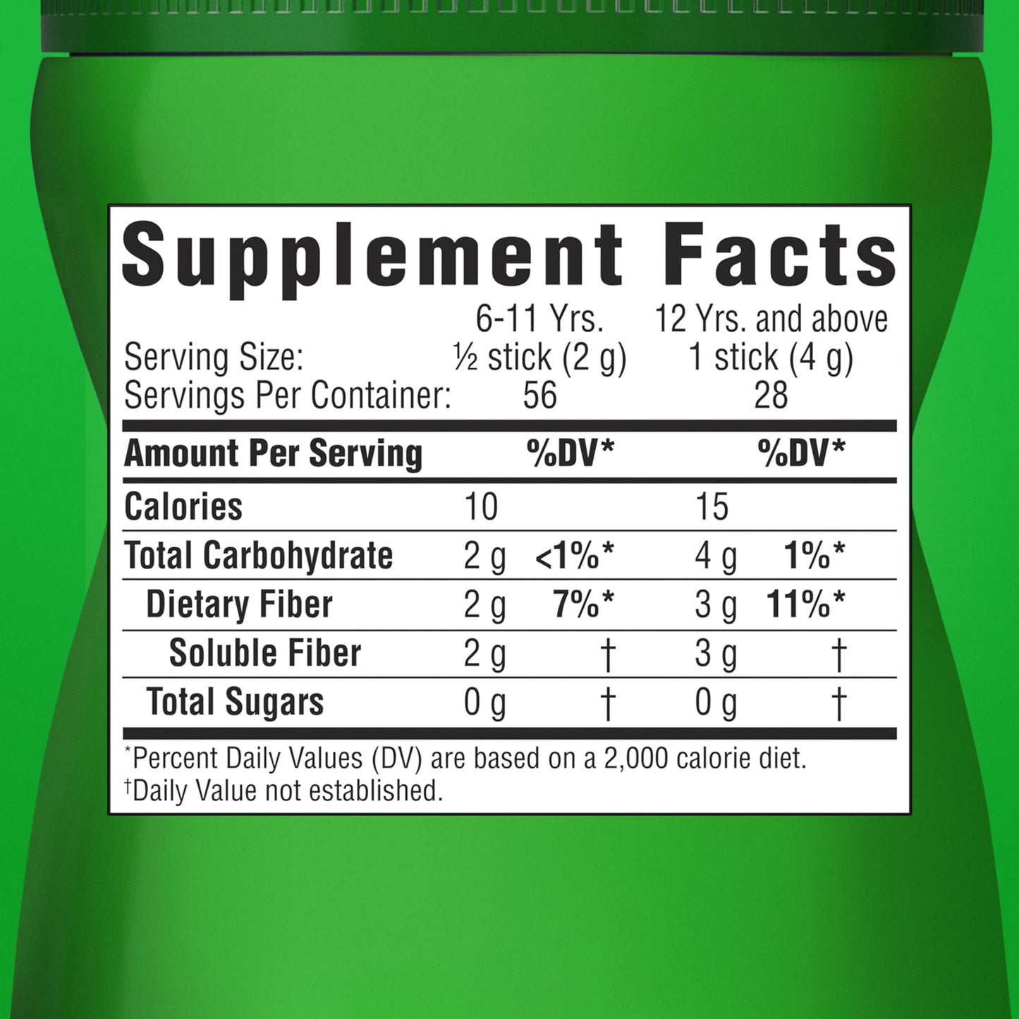Benefiber Daily Prebiotic Fiber Supplement Powder for Digestive Health, Unflavored - 125 Servings (17.6 Ounces)