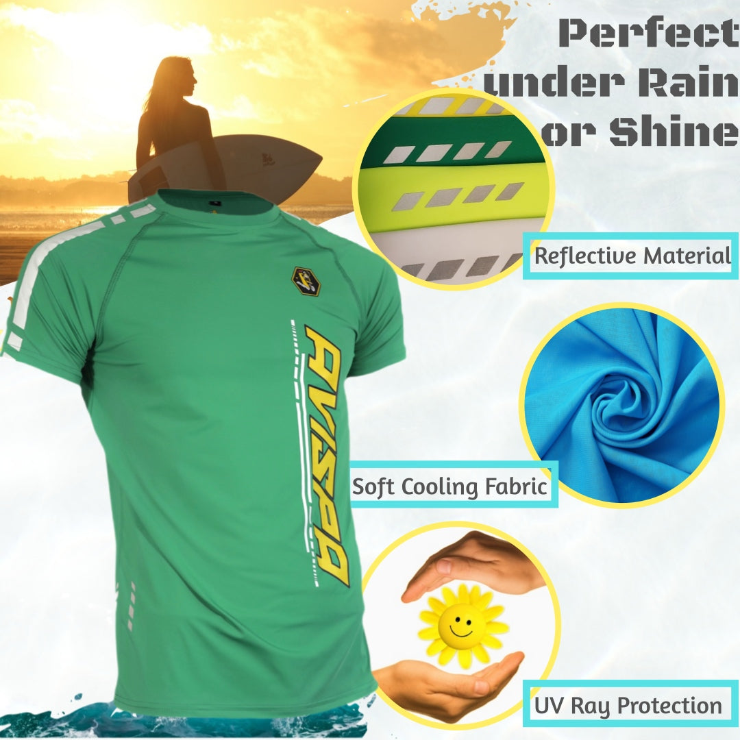 Bundle Aqua Blue, Red, Green Fitted T-Shirts