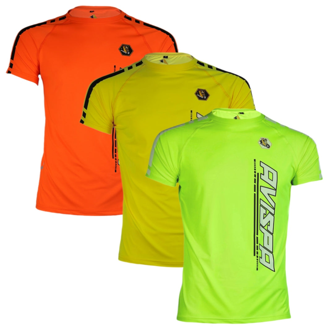 Bundle Orange, Yellow, Neon Green Fitted T-Shirts