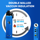 Stainless Steel Water Bottle Navy Blue