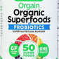 Orgain Organic Greens Powder + 50 Superfoods, Original - 1 Billion Probiotics for Digestive Health, Antioxidants, Vegan, Plant-Based, Gluten-Free, Non-GMO, Green Juice & Smoothie Drink Mix - 0.62lb