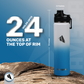 Stainless Steel Water Bottle White and Blue