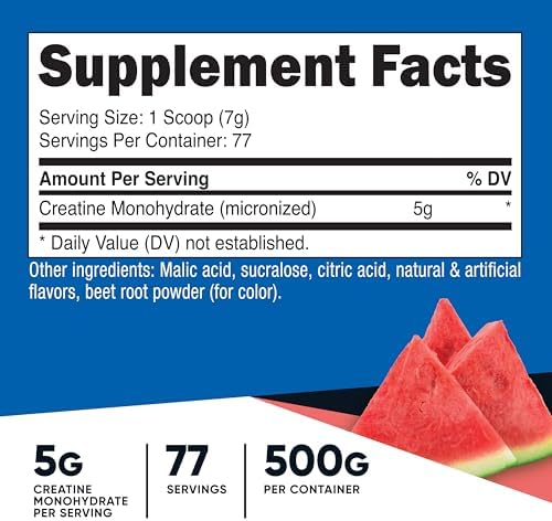 Nutricost Creatine Monohydrate Powder (Fruit Punch, 500 Gram)
