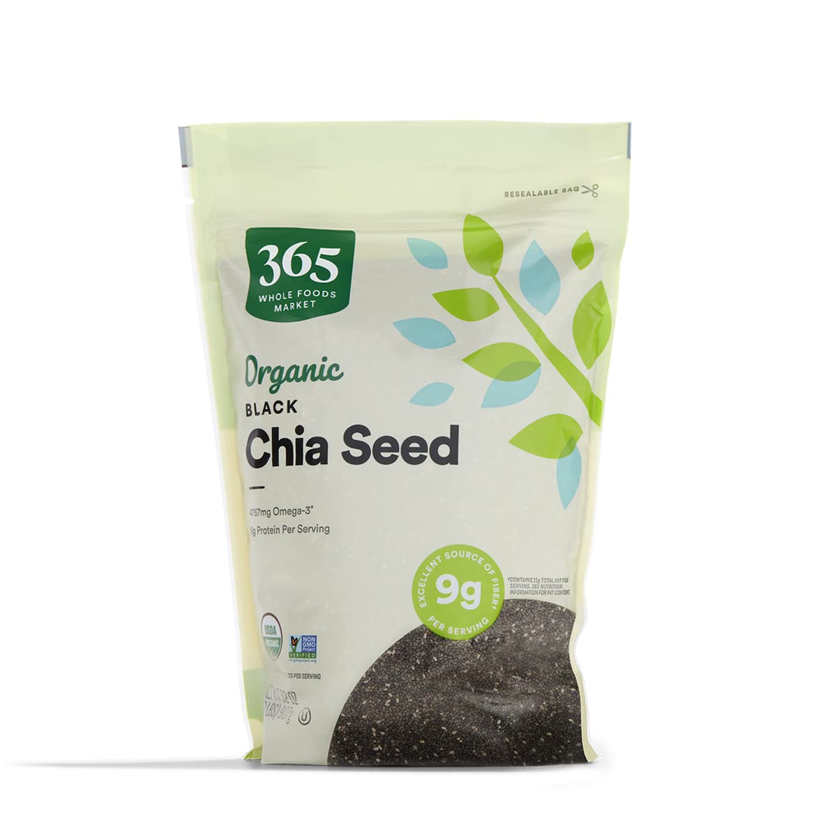 365 by Whole Foods Market, Organic Black Chia Seeds, 15 Ounce