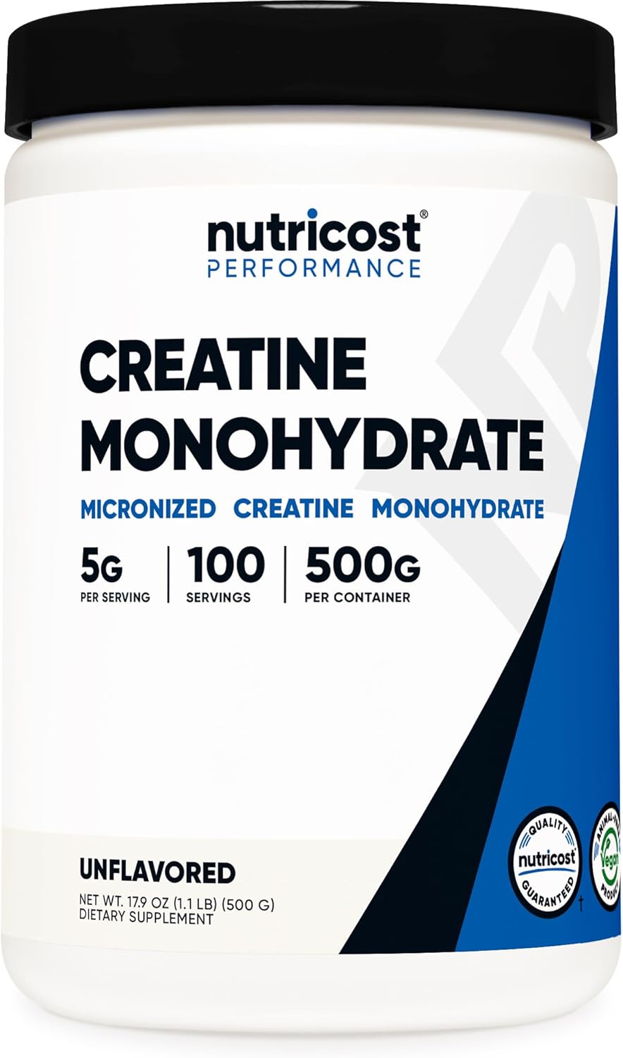 Nutricost Creatine Monohydrate Powder (Fruit Punch, 500 Gram)