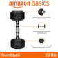 Amazon Basics Rubber Hex Dumbbell Hand Weight