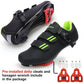 Mens Womens Cycling Shoes Compatible with Pelaton Bike Shoes Road Bike Shoes Riding Bicycle Pre-Installed with Delta Cleats Clip Indoor Outdoor Pedal