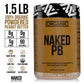 Naked 1.5 LB Powdered Peanut Butter from US Farms – Bulk, Only 1 Ingredient - Roasted Peanuts, Vegan, No Additives, Preservative Free, No Salt, No Sugar - 45 Servings - NAKED PB