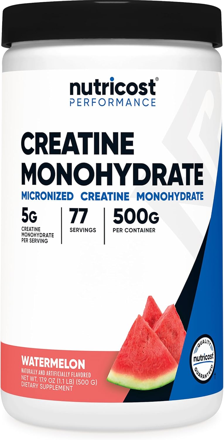 Nutricost Creatine Monohydrate Powder (Fruit Punch, 500 Gram)