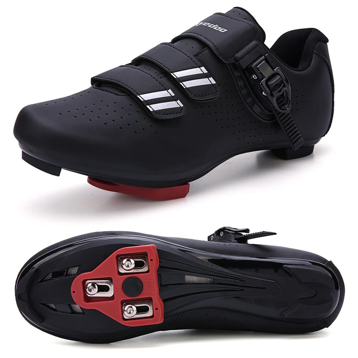Mens Womens Cycling Shoes Compatible with Pelaton Bike Shoes Road Bike Shoes Riding Bicycle Pre-Installed with Delta Cleats Clip Indoor Outdoor Pedal