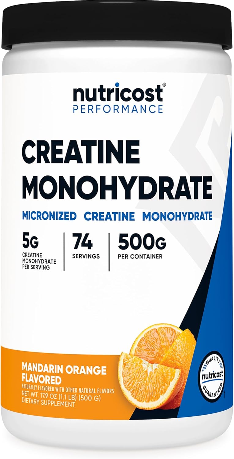 Nutricost Creatine Monohydrate Powder (Fruit Punch, 500 Gram)