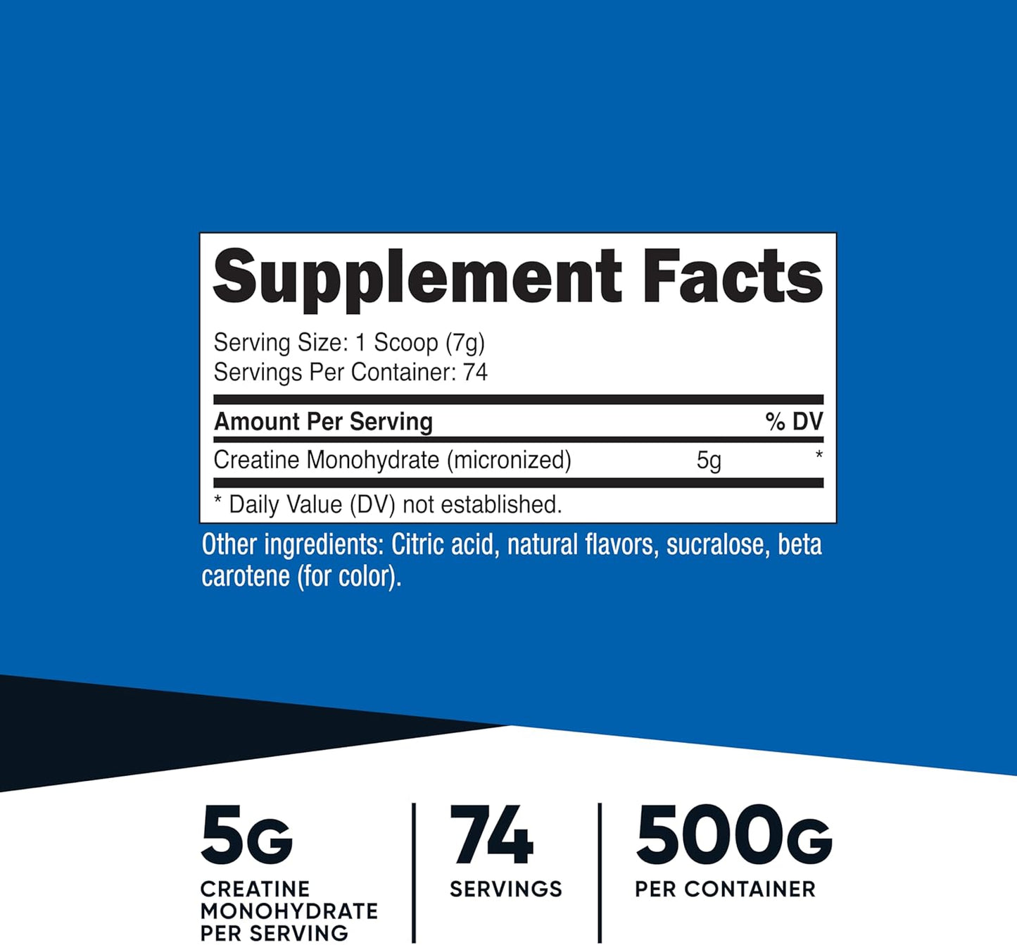 Nutricost Creatine Monohydrate Powder (Fruit Punch, 500 Gram)