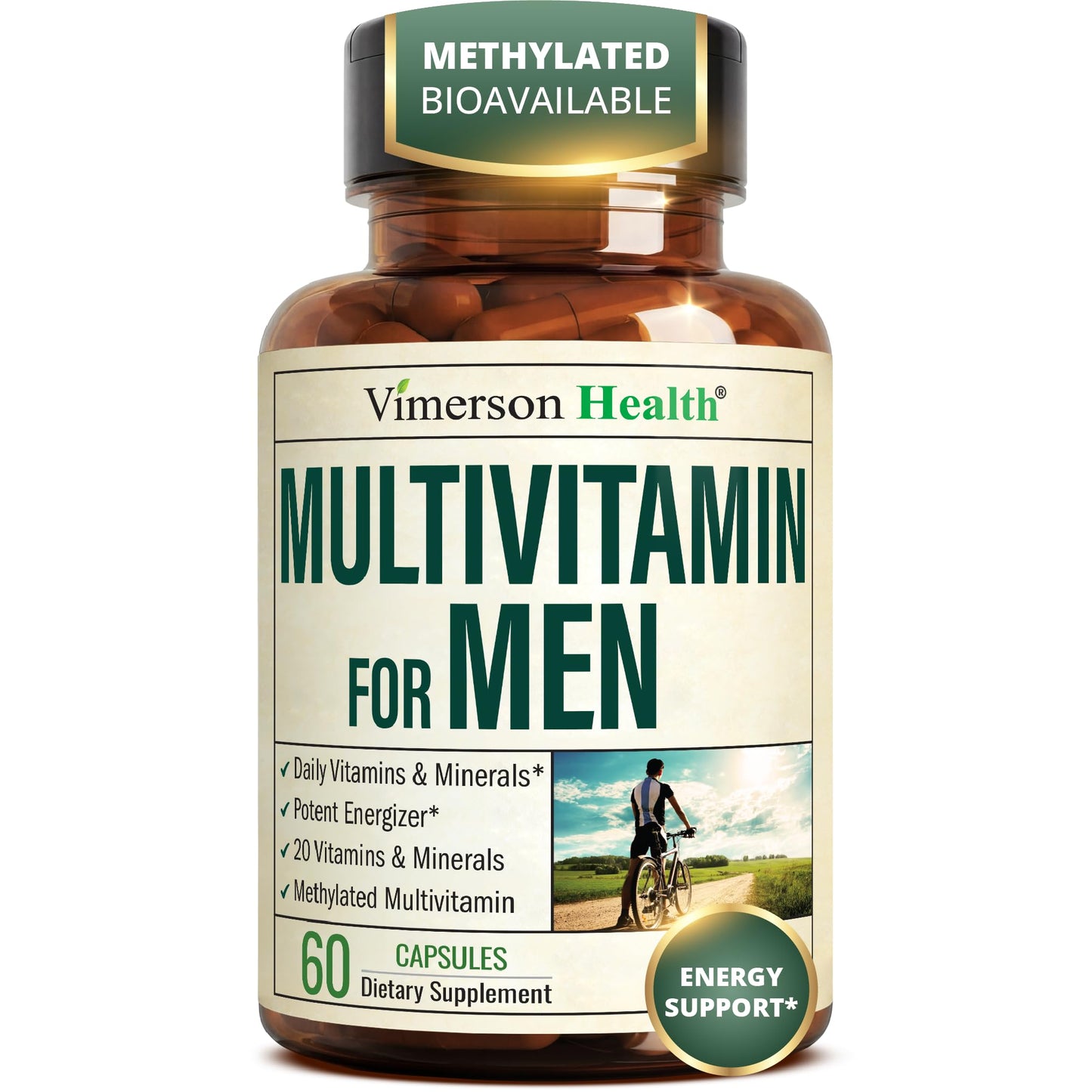 Vimerson Health Multivitamin for Women: Vitamins, Minerals and Bioavailable D3 for Focus and Energy Support – Daily Womens Multivitamins and Multiminerals – 60 Liquid Capsules