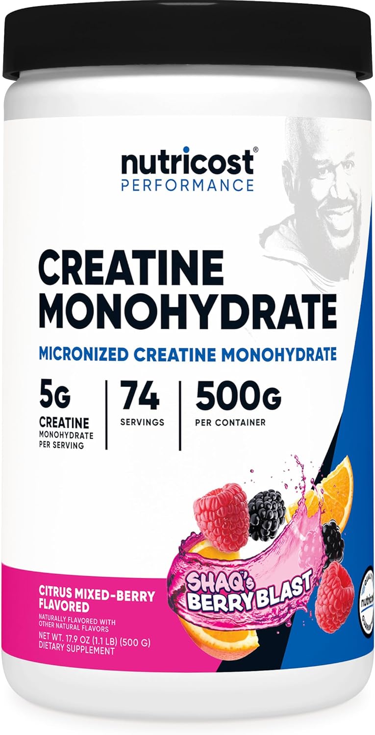 Nutricost Creatine Monohydrate Powder (Fruit Punch, 500 Gram)