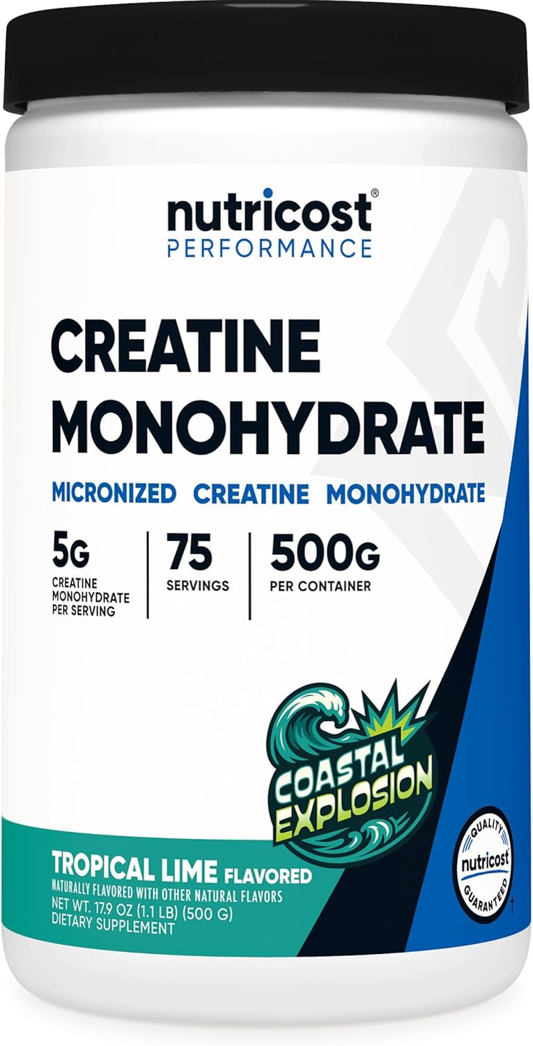 Nutricost Creatine Monohydrate Powder (Fruit Punch, 500 Gram)