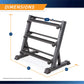 Marcy Weight Storage Organizer Racks for Dumbbells, Kettlebells, Weight Plates