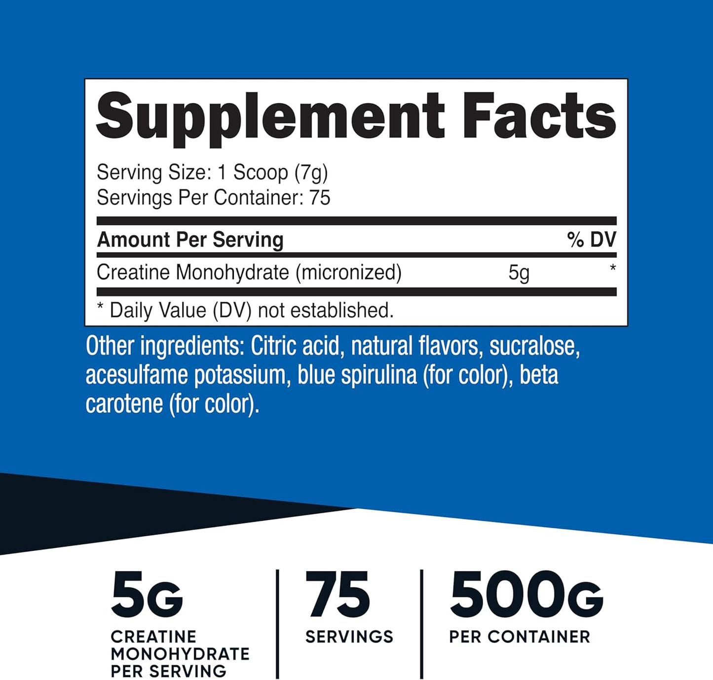 Nutricost Creatine Monohydrate Powder (Fruit Punch, 500 Gram)