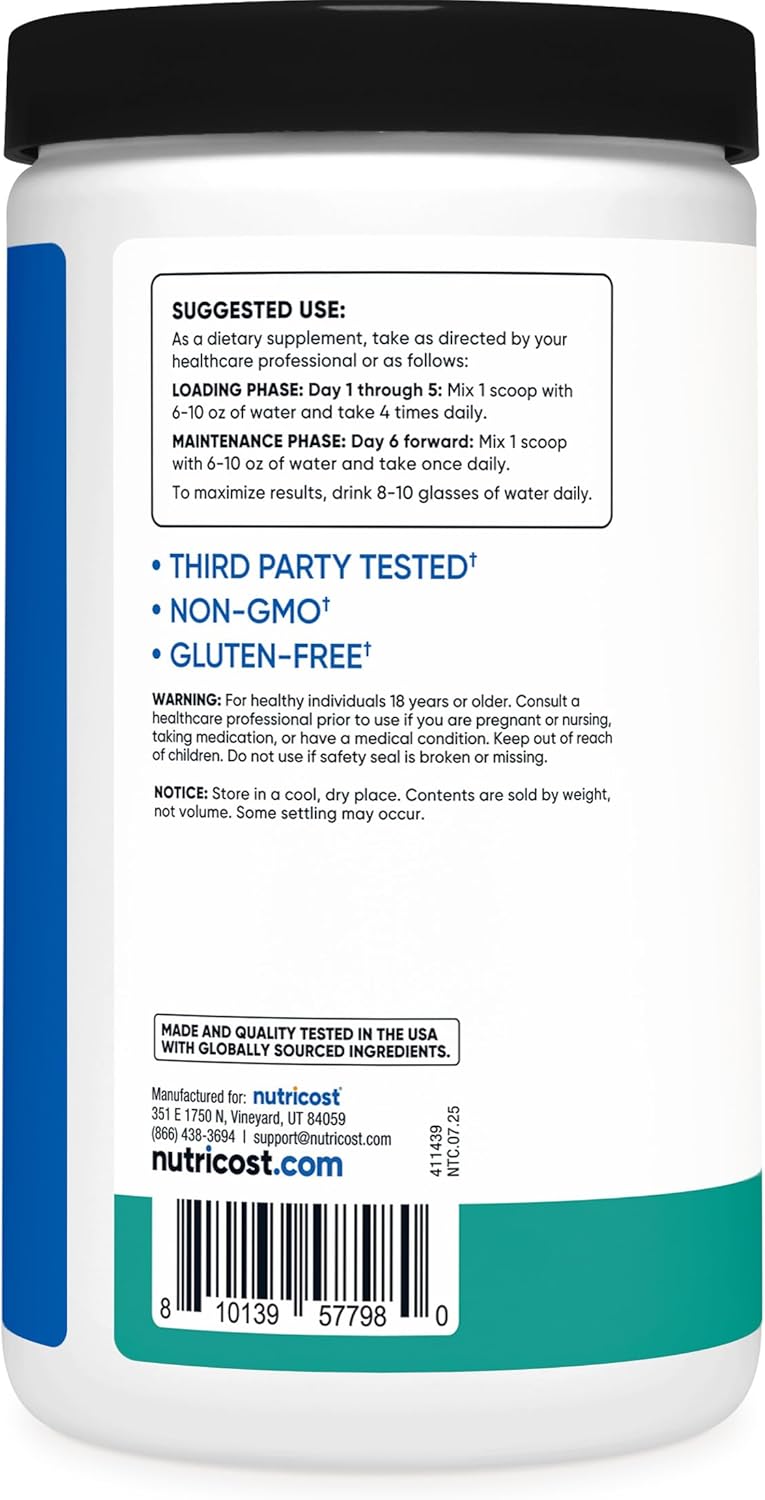 Nutricost Creatine Monohydrate Powder (Fruit Punch, 500 Gram)