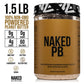 Naked 1.5 LB Powdered Peanut Butter from US Farms – Bulk, Only 1 Ingredient - Roasted Peanuts, Vegan, No Additives, Preservative Free, No Salt, No Sugar - 45 Servings - NAKED PB