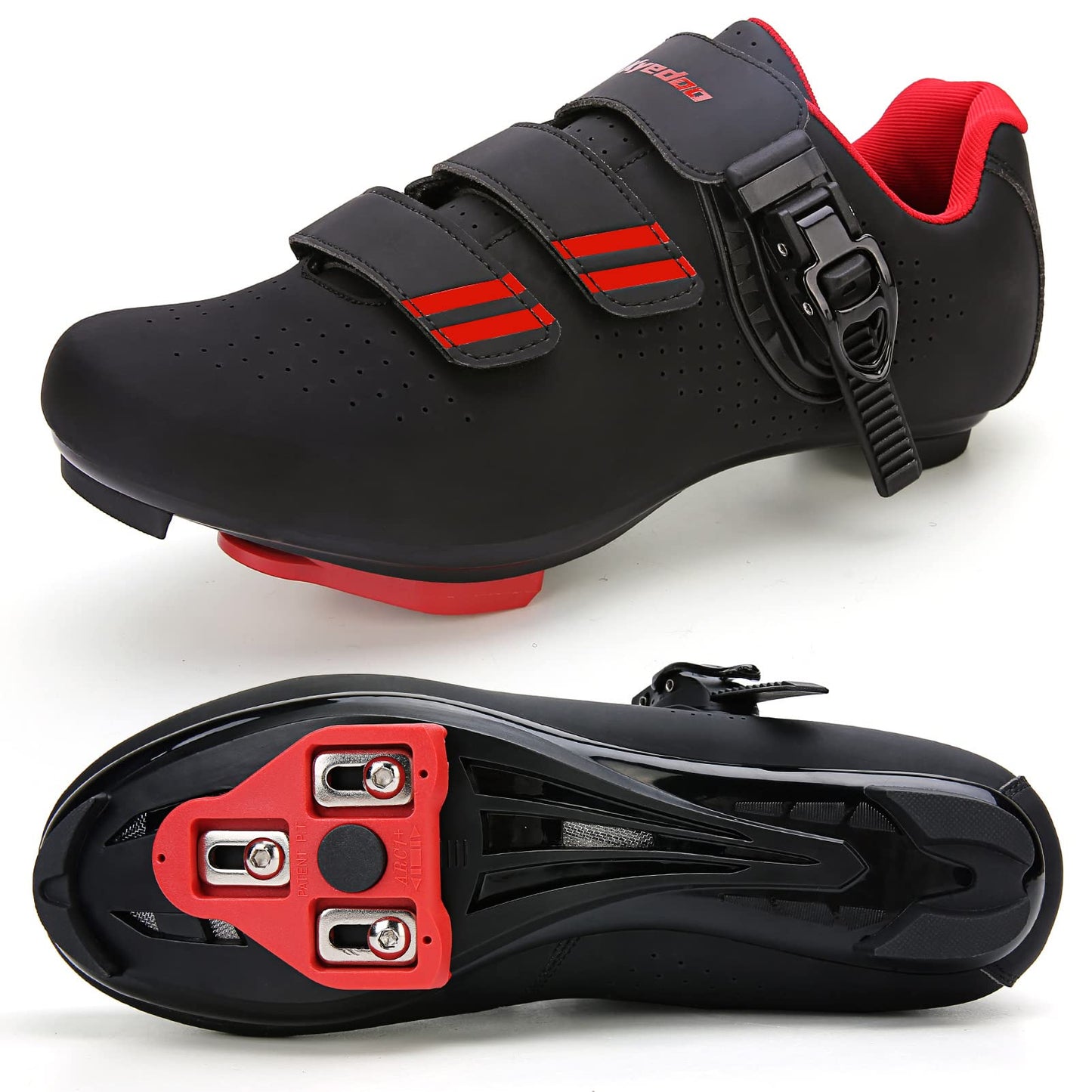 Mens Womens Cycling Shoes Compatible with Pelaton Bike Shoes Road Bike Shoes Riding Bicycle Pre-Installed with Delta Cleats Clip Indoor Outdoor Pedal