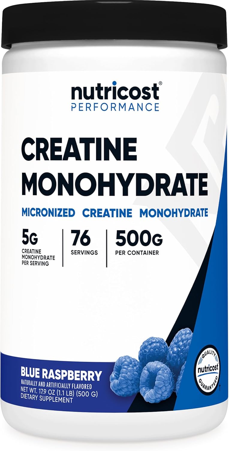Nutricost Creatine Monohydrate Powder (Fruit Punch, 500 Gram)
