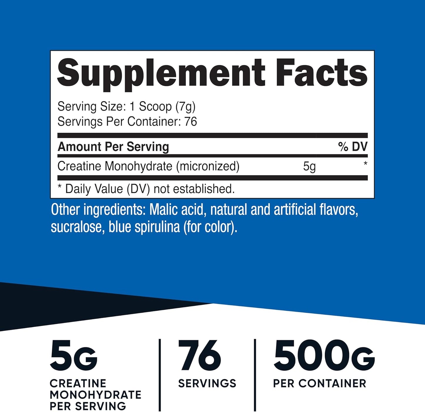 Nutricost Creatine Monohydrate Powder (Fruit Punch, 500 Gram)