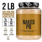 Naked 1.5 LB Powdered Peanut Butter from US Farms – Bulk, Only 1 Ingredient - Roasted Peanuts, Vegan, No Additives, Preservative Free, No Salt, No Sugar - 45 Servings - NAKED PB