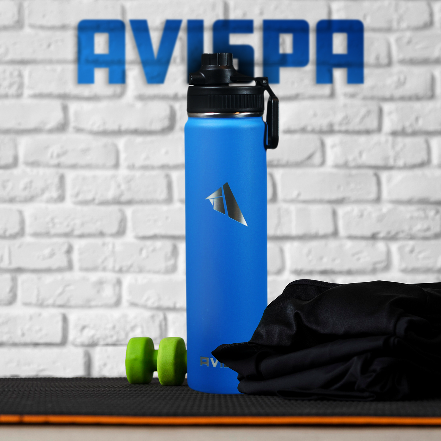 Stainless Steel Water Bottle Navy Blue