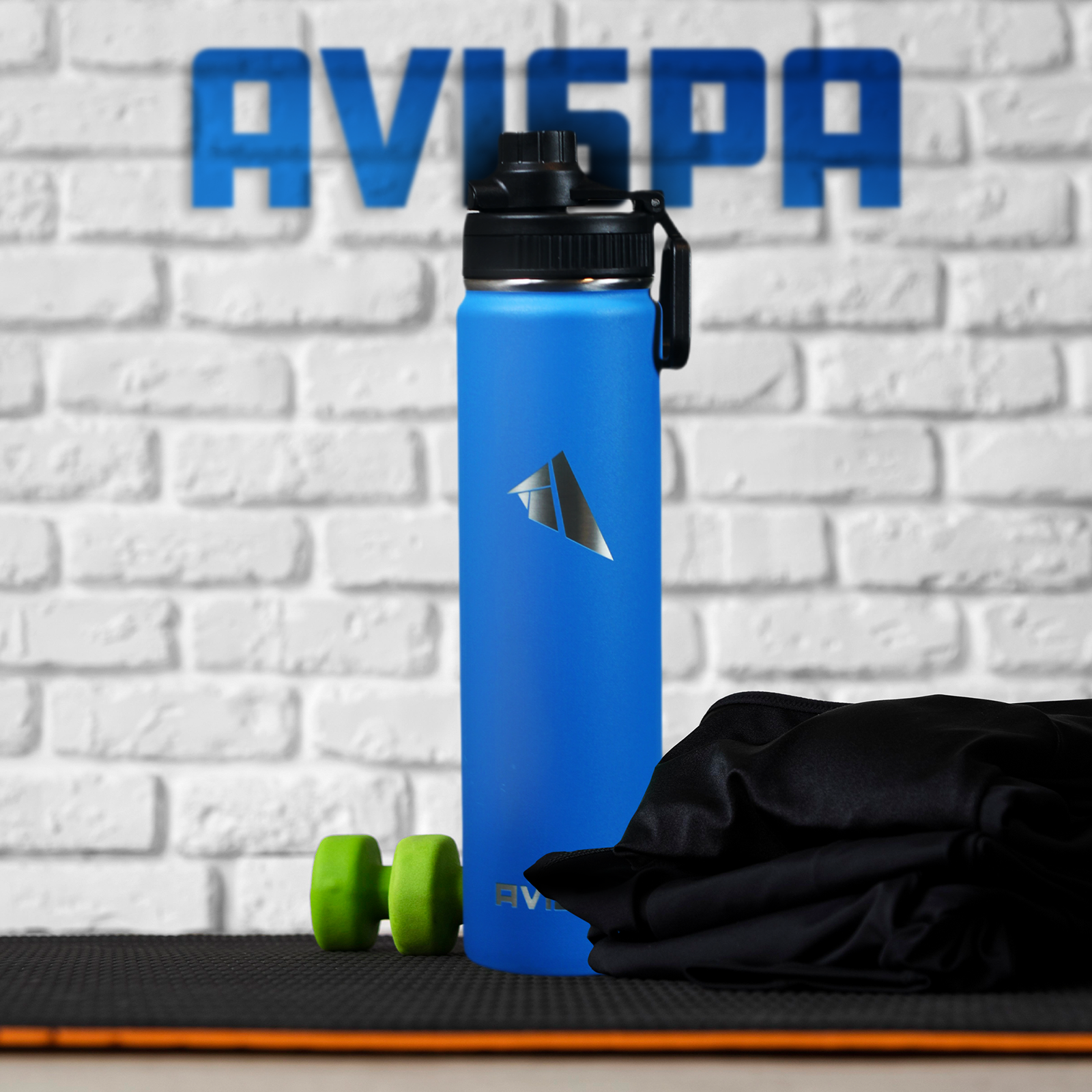 Stainless Steel Water Bottle Navy Blue