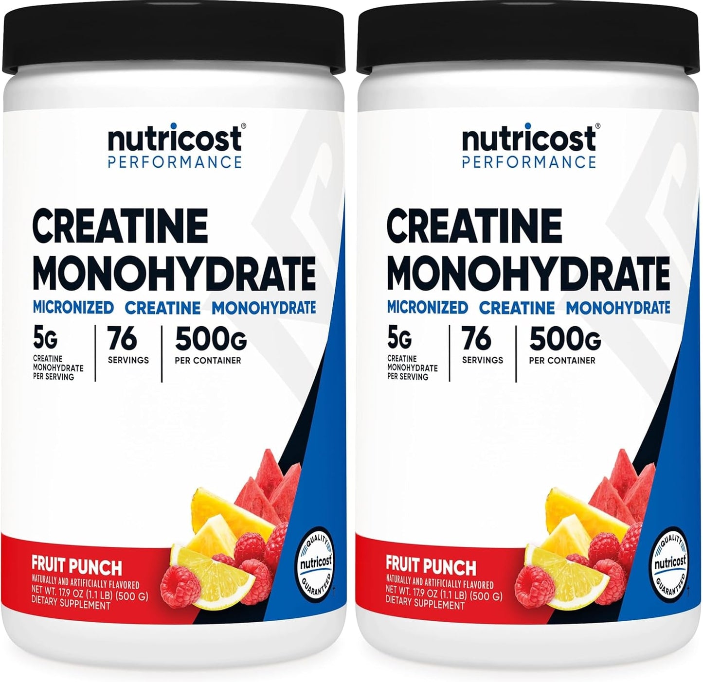 Nutricost Creatine Monohydrate Powder (Fruit Punch, 500 Gram)