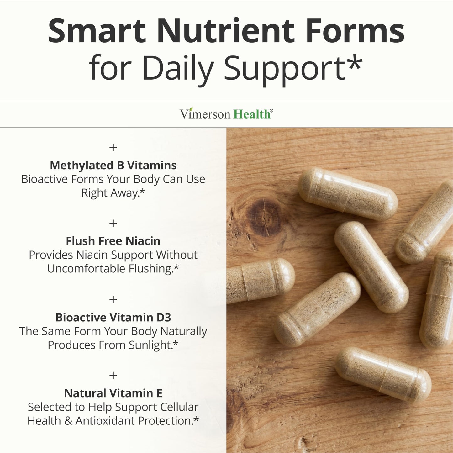 Vimerson Health Multivitamin for Women: Vitamins, Minerals and Bioavailable D3 for Focus and Energy Support – Daily Womens Multivitamins and Multiminerals – 60 Liquid Capsules