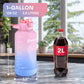 1 Gallon Water Bottle with 128 oz Capacity - Motivational Time Markers for Daily Hydration Goals - Leakproof BPA Free Tritan with Removable Straw