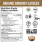 Viva Naturals Organic Ground Flaxseed, 30 oz (850 g) – Plant-Based Protein, Vegan Omega-3 & Fiber, Finely Milled Flax Seeds, Perfect for Smoothies & Baking