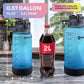 1 Gallon Water Bottle with 128 oz Capacity - Motivational Time Markers for Daily Hydration Goals - Leakproof BPA Free Tritan with Removable Straw