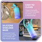 1 Gallon Water Bottle with 128 oz Capacity - Motivational Time Markers for Daily Hydration Goals - Leakproof BPA Free Tritan with Removable Straw