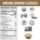 Viva Naturals Organic Ground Flaxseed, 30 oz (850 g) – Plant-Based Protein, Vegan Omega-3 & Fiber, Finely Milled Flax Seeds, Perfect for Smoothies & Baking