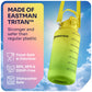 1 Gallon Water Bottle with 128 oz Capacity - Motivational Time Markers for Daily Hydration Goals - Leakproof BPA Free Tritan with Removable Straw