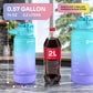 1 Gallon Water Bottle with 128 oz Capacity - Motivational Time Markers for Daily Hydration Goals - Leakproof BPA Free Tritan with Removable Straw