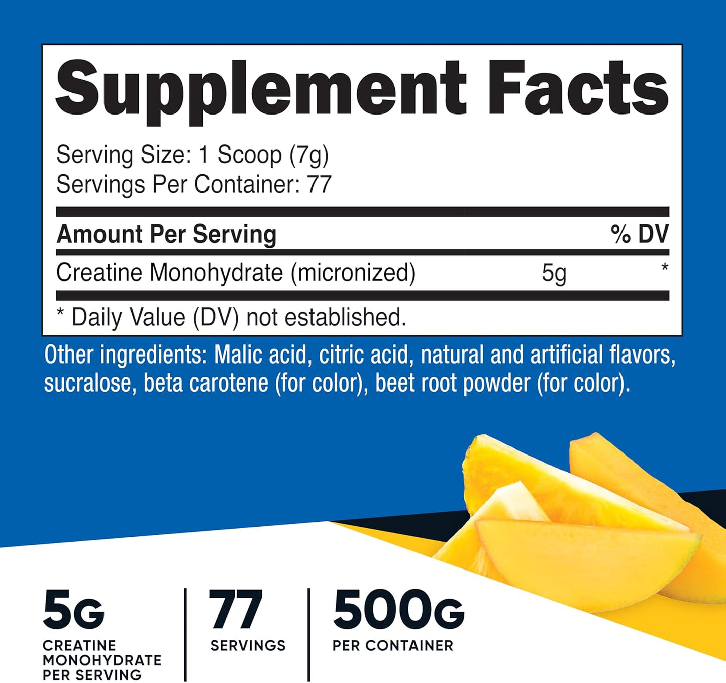 Nutricost Creatine Monohydrate Powder (Fruit Punch, 500 Gram)