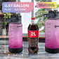 1 Gallon Water Bottle with 128 oz Capacity - Motivational Time Markers for Daily Hydration Goals - Leakproof BPA Free Tritan with Removable Straw