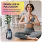 1 Gallon Water Bottle with 128 oz Capacity - Motivational Time Markers for Daily Hydration Goals - Leakproof BPA Free Tritan with Removable Straw
