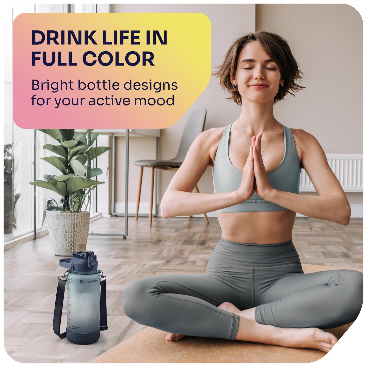 1 Gallon Water Bottle with 128 oz Capacity - Motivational Time Markers for Daily Hydration Goals - Leakproof BPA Free Tritan with Removable Straw