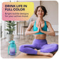 1 Gallon Water Bottle with 128 oz Capacity - Motivational Time Markers for Daily Hydration Goals - Leakproof BPA Free Tritan with Removable Straw